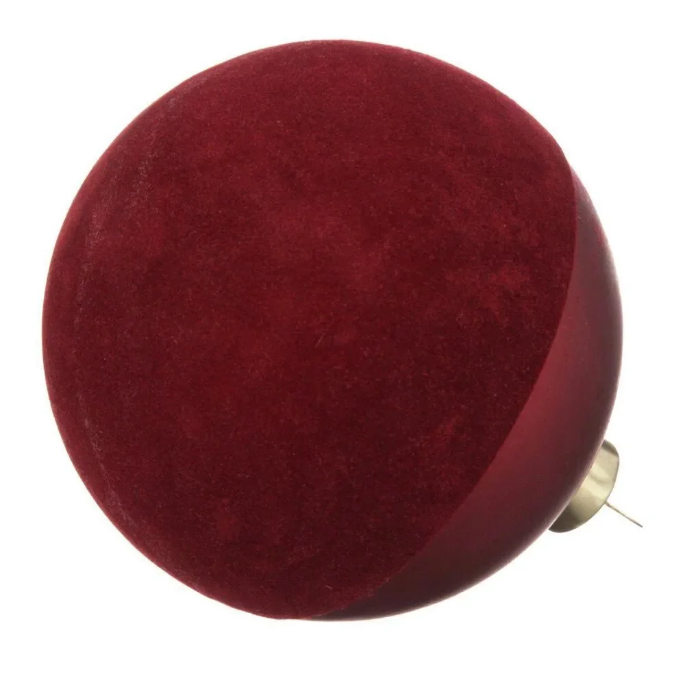Velvet Flocked and Dipped Christmas Ornaments